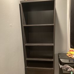 Black/Brown Tall Cabinet