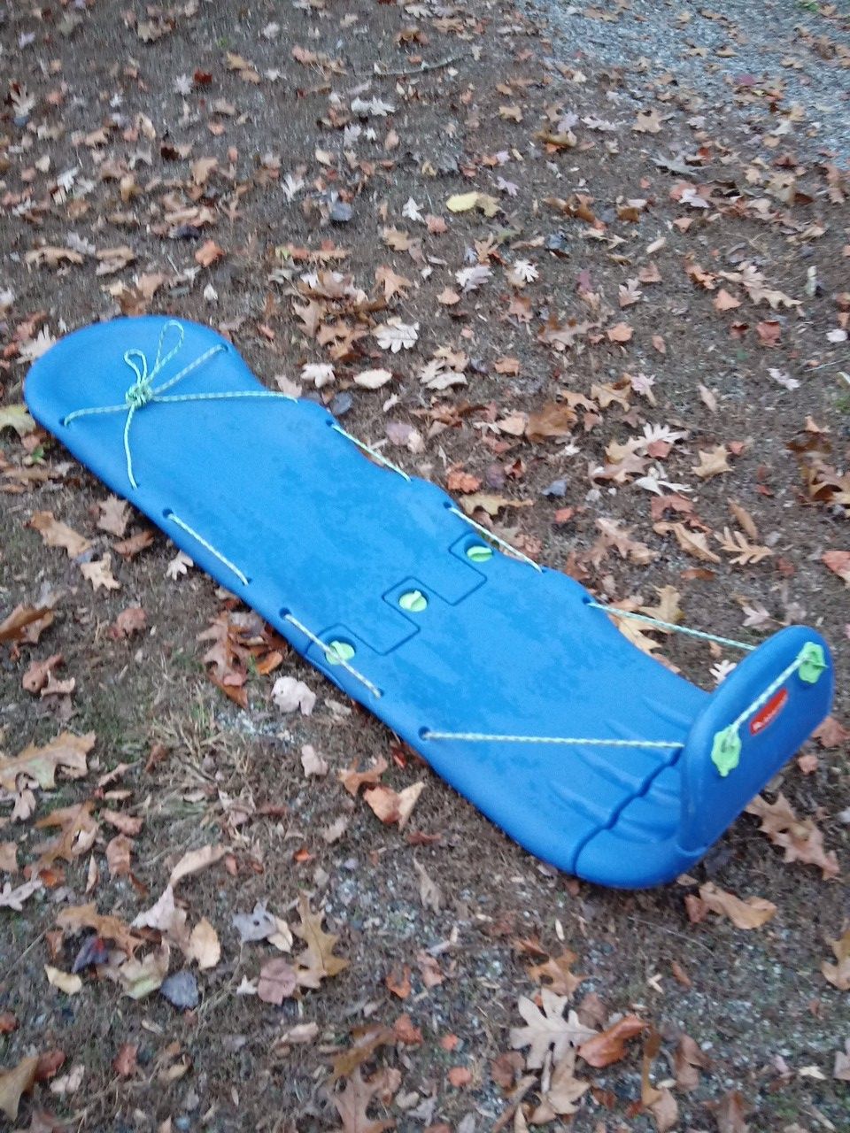 6 FOOT TOBAGAN BY RUBBERMAID HEAVY DUTY PLASTIC 80 BUCKS OBO