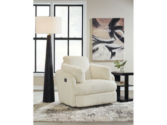 Tie-Breaker Ivory Swivel Glider Recliner