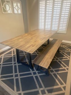 Dining table and Bench