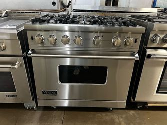 VIKING 36”WIDE ALL GAS RANGE STOVE STAINLESS STEEL