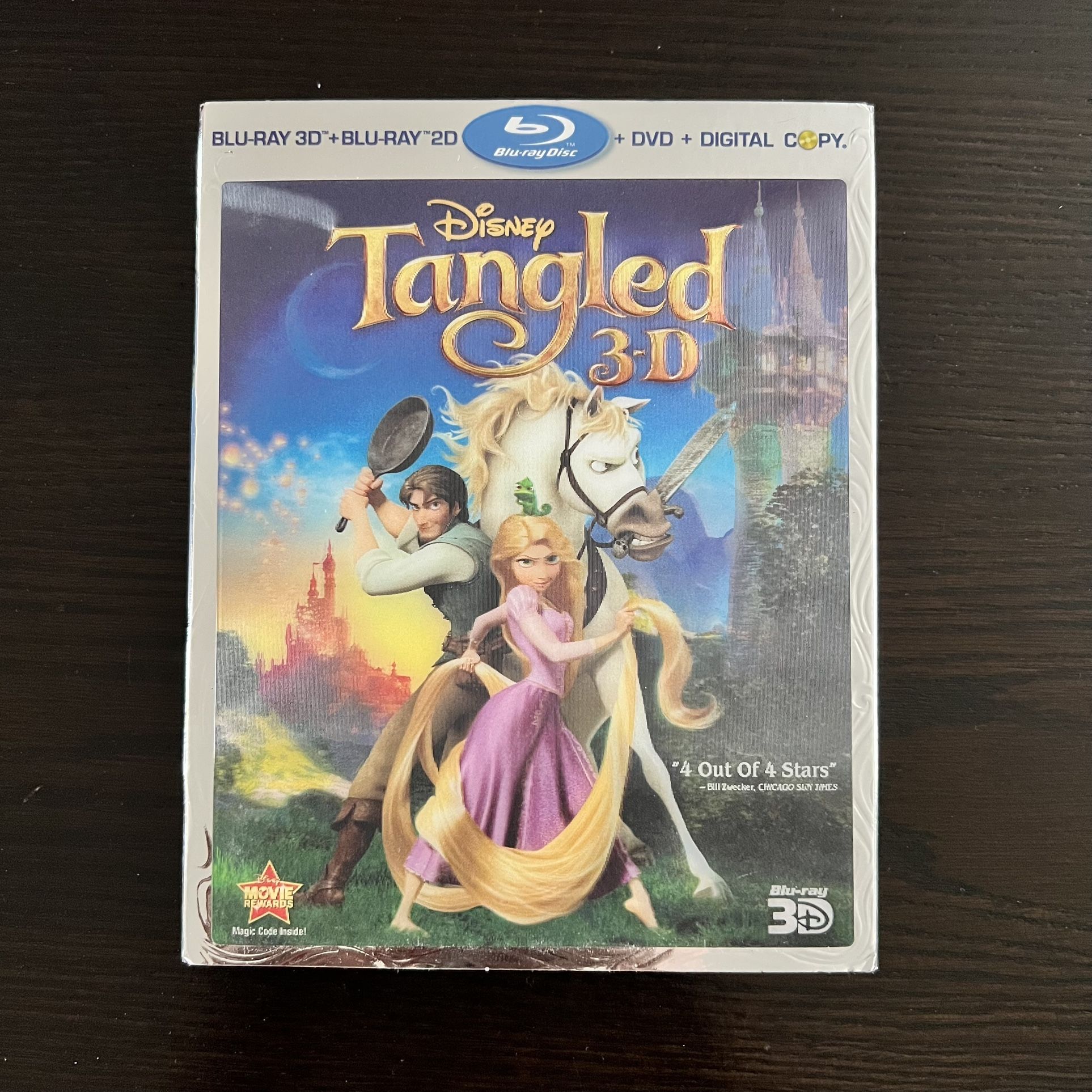 Disney Tangled 3D Blu-Ray, Blu-Ray, DVD & Digital Movies w/ Slipcover