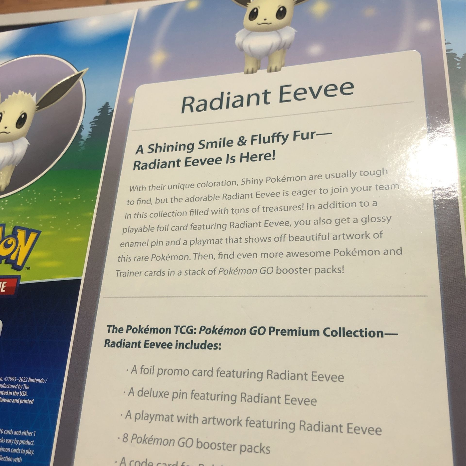 Pokmon Go Premium Collection Radiant Eevee Pokmon Go Premium Collection Radiant Eevee