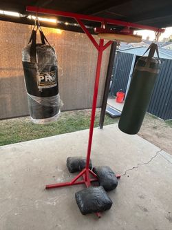 Punching bag and stand