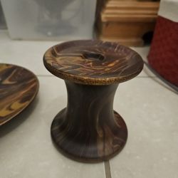Candle holder and plate