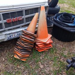 Large And Small Traffic Cones