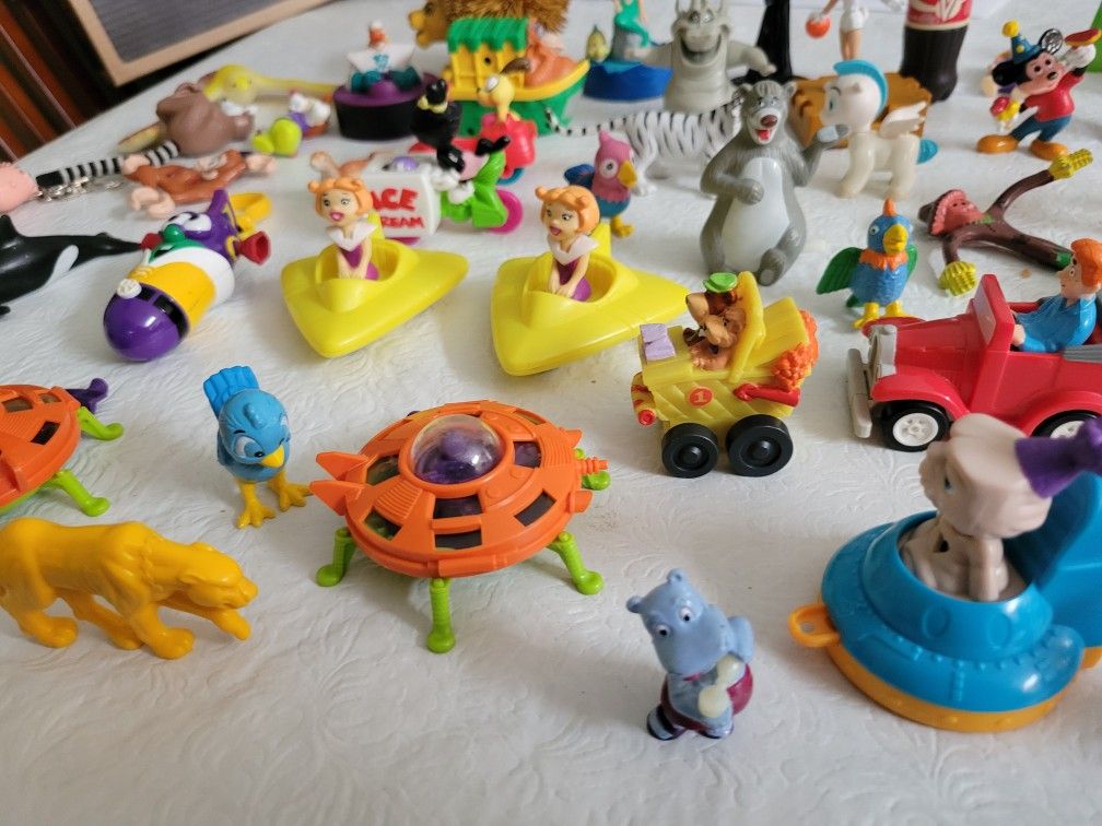 Assorted Lot of McDonald's Burger King Disney Happy Meal Toys