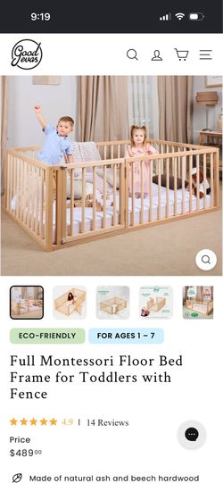 Montessori floor bed/crib (full size)