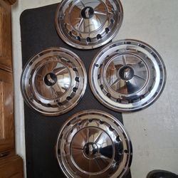1957 Chevy Belair 14" Hubcaps 