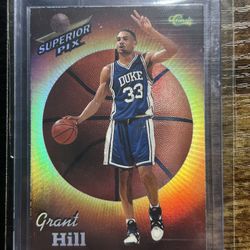 1995 Classic Superior Pix Chrome #3 Grant Hill Duke Blue Devils