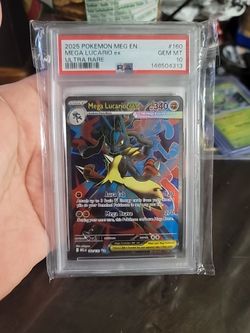 PSA 10 Mega Lucario ex Ultra Rare Pokémon Card