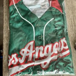 New in Bag Dodgers Mexican Heritage viva Mexico Promo Jersey