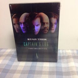 Brand new...Star Trek Captain's Log Fan Collective 3 DVD's