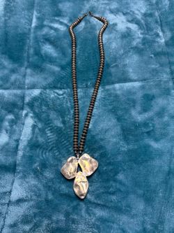 Sterling beads and turquoise necklace