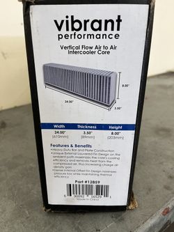 Brand New Vibrant Intercooler Core