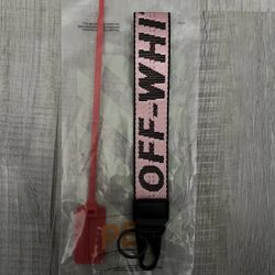 Off White Keychain Light Pink Brand New 