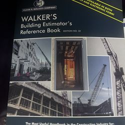 Walker’s building Estimator book edition 30