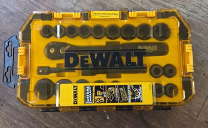 DeWalt 23 piece Tough 1/2 impact Socket set