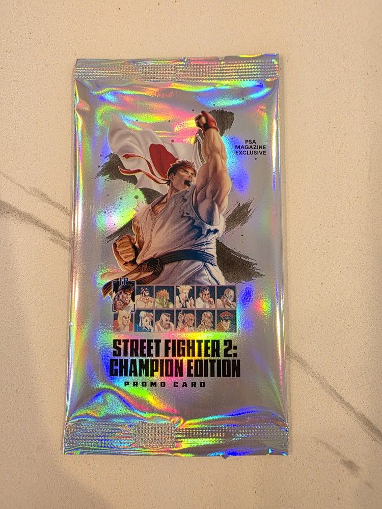 Street Fighter 2 PSA Exclusive Championship Edition Promo Pack Sealed Promo Card