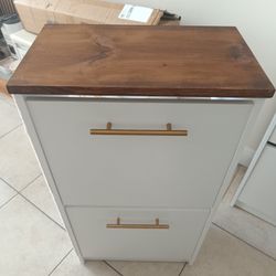 White Custom Made Shoe Rack 