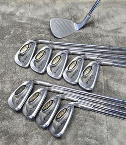 Ping i3 O-Size Blue Dot Iron Set 3,4,5,7,8,9,W,U,S,L Clubs *MISSING 6 IRON* S-Flex RH - Golf Pride