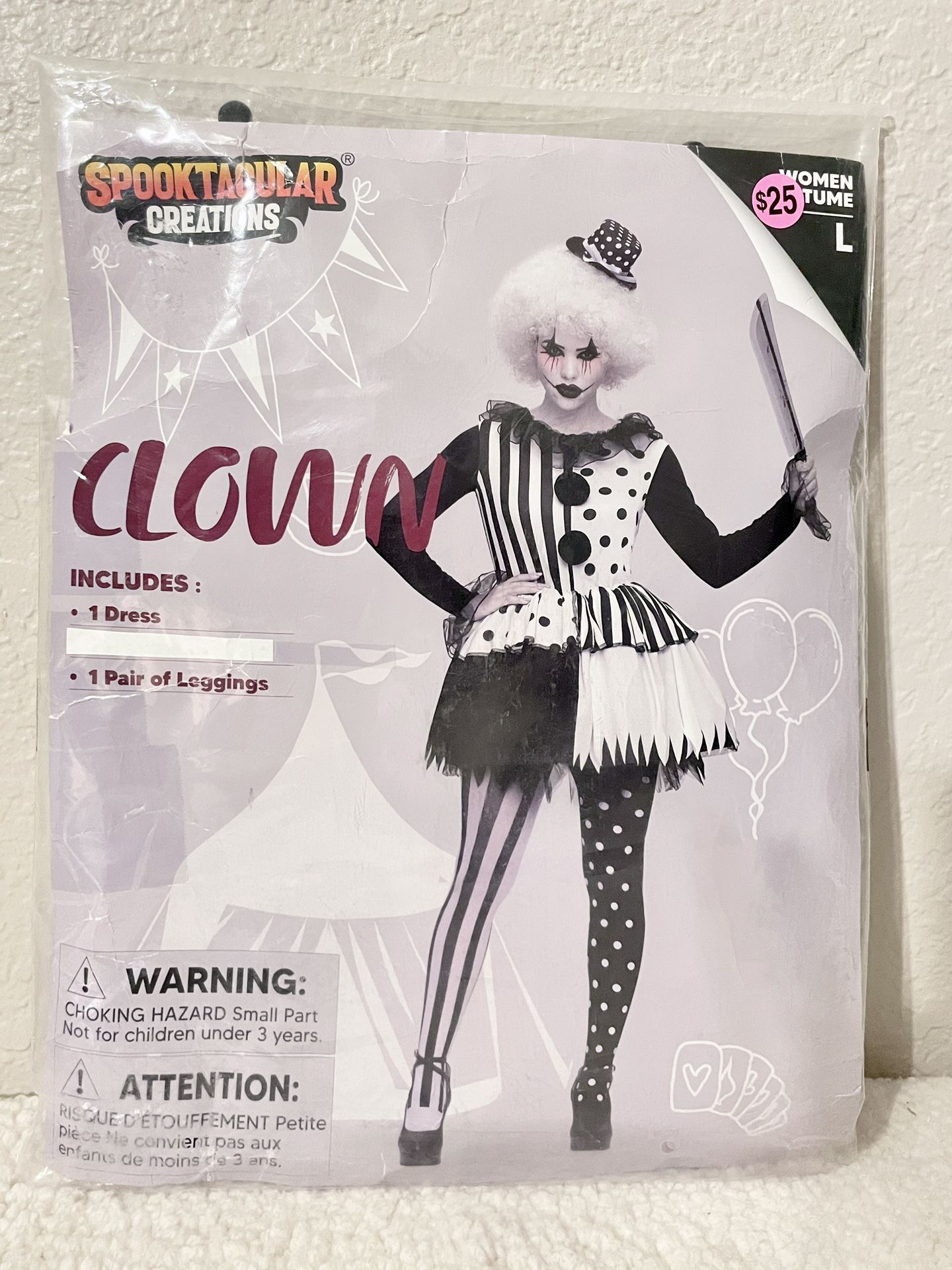 Costume “Clown” Women’s Size Large