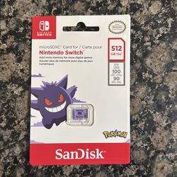 512 GB Gengar Nintendo Switch Micro SDXC