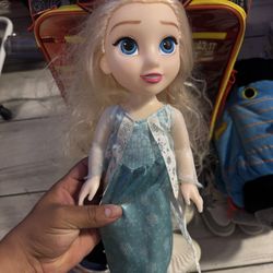 Disney Frozen Elsa Princess Toddler Doll Jakks Pacific 14” Doll. Zb