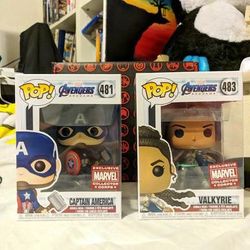 Funko Pop! Captain America and Valkyrie