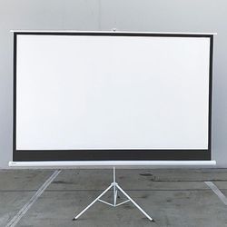 New $60 Tripod Stand 100” Projector Screen 16:9 Ratio Projection Home Theater Movie 87x49” View Area 