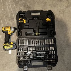 Dewalt Impact And Socket Set. 