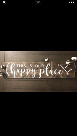 Wood sign decor