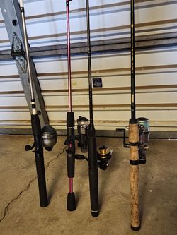 Fishing Pole With Reels Take It All 4 for $70