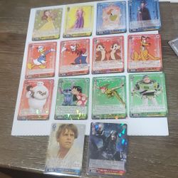 Weiss Schwarz Disney 100 14 RR & R Card Lot