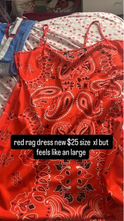 red bandana dress