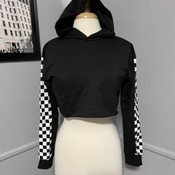 Checkered Black & White Hoodie