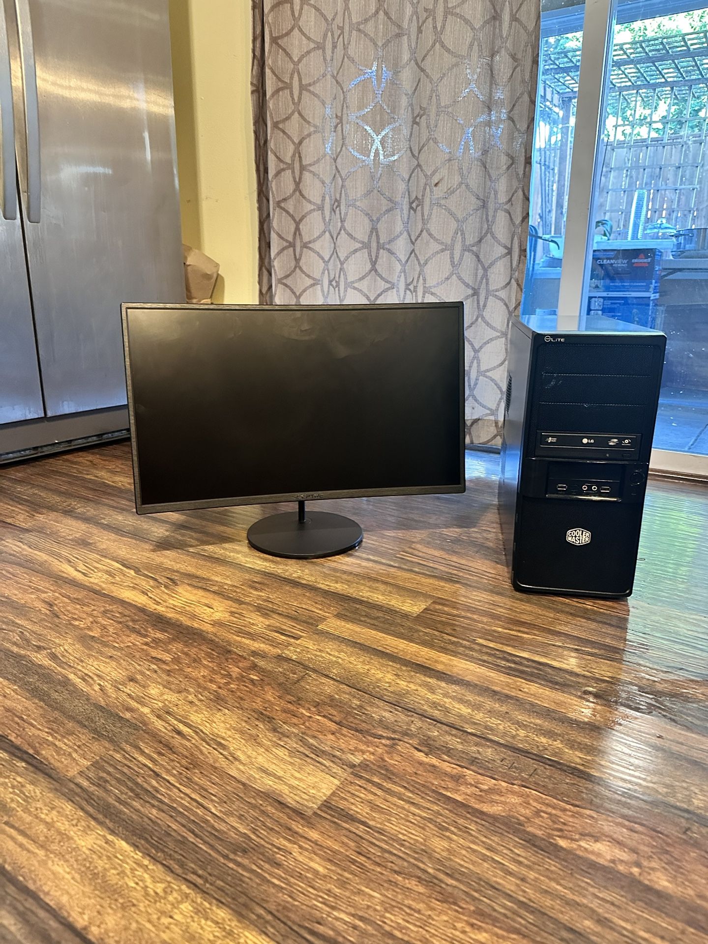Sceptre C248W 24" Curved 75Hz Gaming LED Monitor and Cooler Master Elite 335U Must Take Both