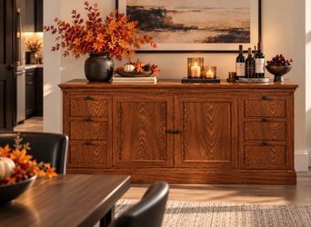 🚨Sideboard Buffet Cabinet with Storage, Large Credenza Kitchen Storage Cabinet NEW N-29