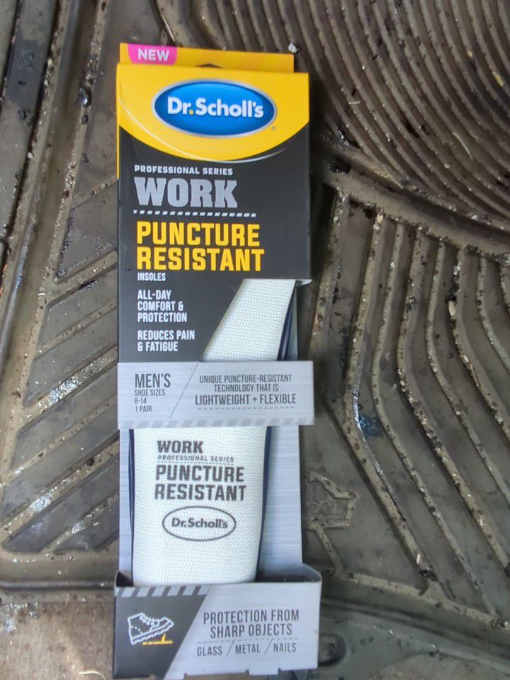 Dr. Scholls Professional Series Work Puncture Resistant Insoles Mens Size 8-14
