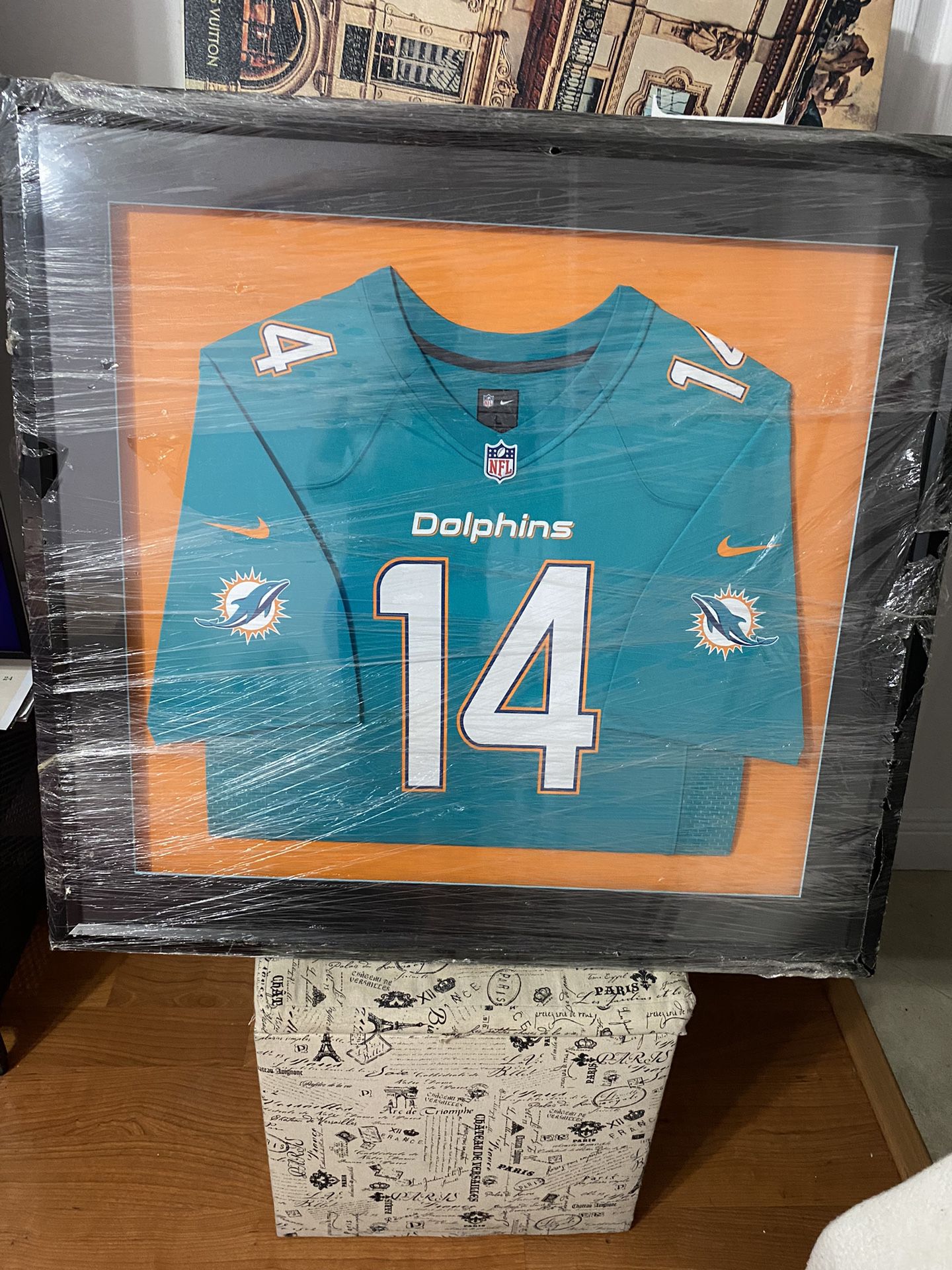 Miami Dolphins (2013-Present) Black Framed Jersey Display Case