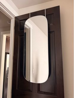 Over the Door Jewelry Cabinet / Makeup Organizer with LED Lights