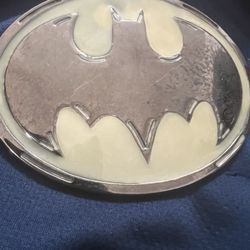 Vintage-Rare-BATMAN BELT BUCKLE- Photophorescent