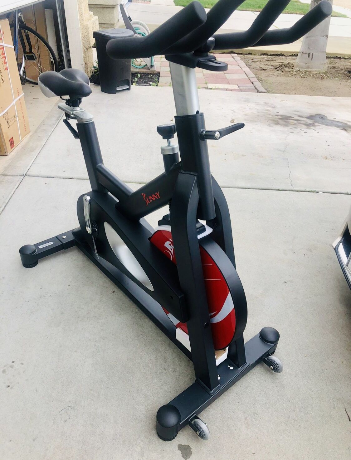 Brand New. Sunny Health And fitness Pro Commercial Grade Cycle Bike