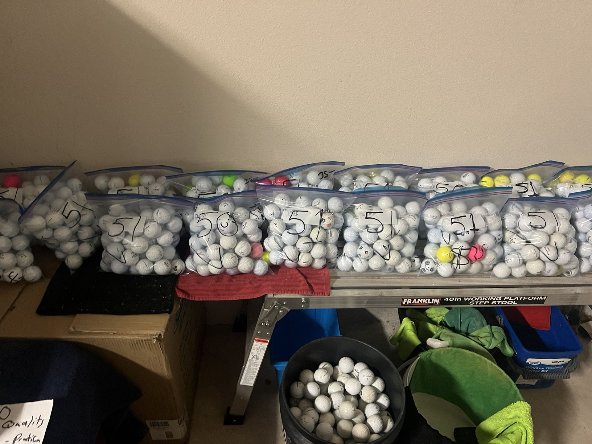 80 Quality Used Name Brand Golf Balls- Cleaned And Sanitized Ready For That Weekend Round 