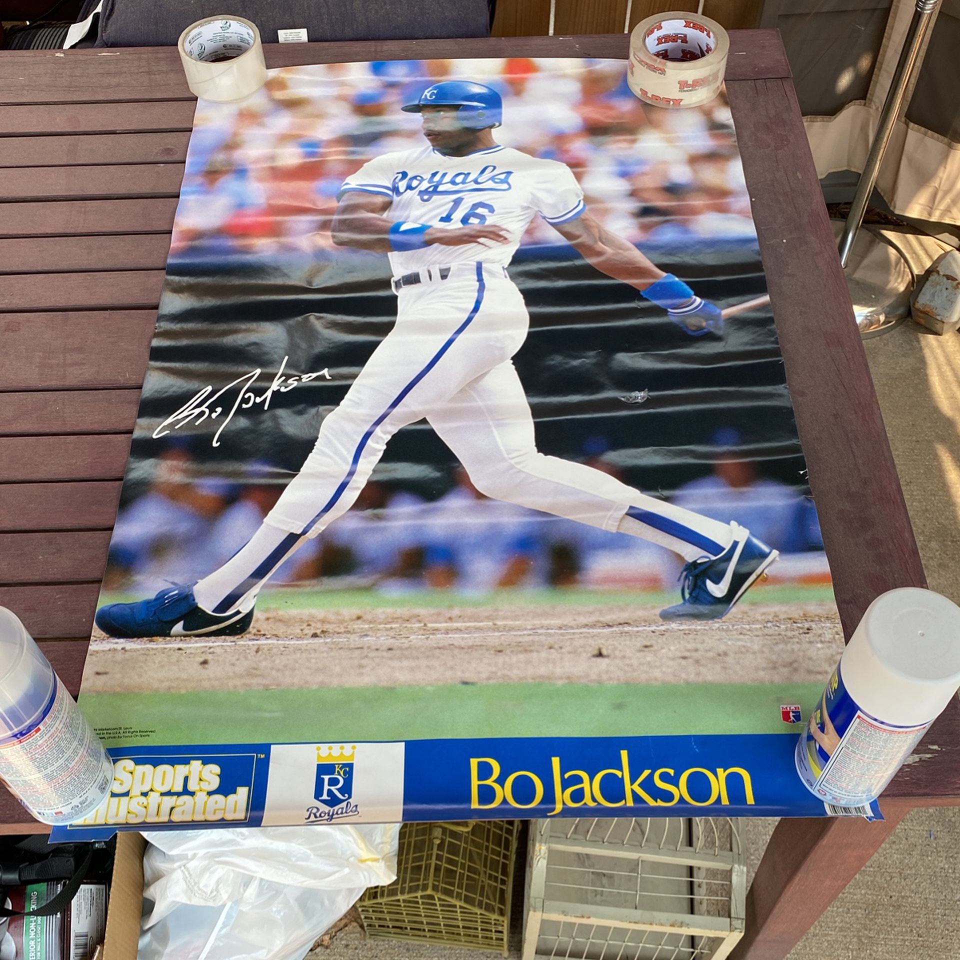 Bo Jackson KC Royals Baseball Poster for Sale in Denver, CO