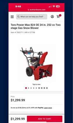 Snow blower