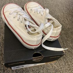 Toddler White Converse Size 8