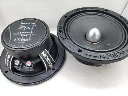 Orion XTX-654 6.5" 350W RMS Pro Audio Midrange Speakers 1400W Max 4 Ohm (PAIR)