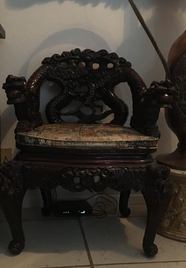 Antique chair (ht 34” wt 28”)