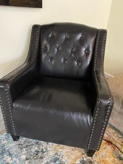 Real Leather Armchair 
